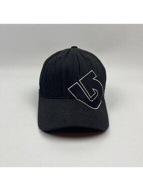Y2K Burton Flexfit One Size Fitted Hat Cap Snowboard Skater 2000's Grunge Punk